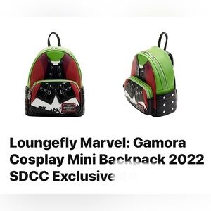 Loungefly Marvel: Gamora
Cosplay Mini Backpack 2022
SDCC Exclusive NWT